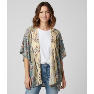 Angie Floral Kimono Multicolor & Pattern Size S